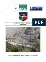 informe de comision de servicios para el muestreo de agua y sedimentos