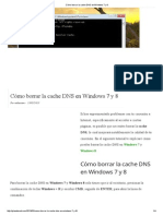 Cómo Borrar La Cache DNS en Windows 7 y 8