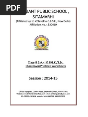 Class 2 GK - Brilliant