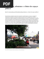 Placemaking, Urbanismo e o Futuro Dos Espaços Públicos