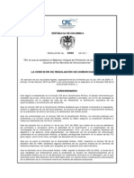 Régimen de protección de derechos de usuarios comunicaciones Colombia