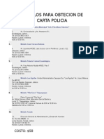 Modulos de Carta Policia