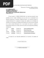 Constancia de Posesión Ejidal 01  Política  Gobierno