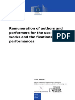 Final Report: Remuneration of Authors and Performers For The Use of Their Works and The Fixations of Their Performances