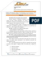 Direito Processual Penal. Elucidação de Um Suposto Caso Concreto. Noticia Criminis. Auto de Prisão em Flagrante