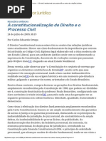 ConJur - O Direito Constitucional Nunca Esteve Tão No Centro Das Relações Jurídicas