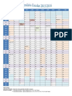 Calendário Escolar 2015-2016