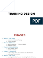 Training Design