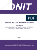 Manual de Custos RodoviárioconservaçãoVolume5_Un_2003-1