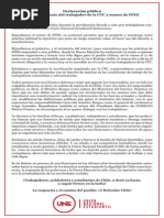 Download Declaracin Pblica ante el asesinato de un trabajador de la CTC a manos de las FFEE by UNE SN272508081 doc pdf