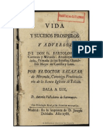 Vida y Sucesos Prosperos y Adversos de Don FR Bartolome de Carranza y Miranda Arzobispo de Toledo
