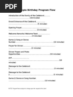 1st Birthday Script Pdf Birthdays