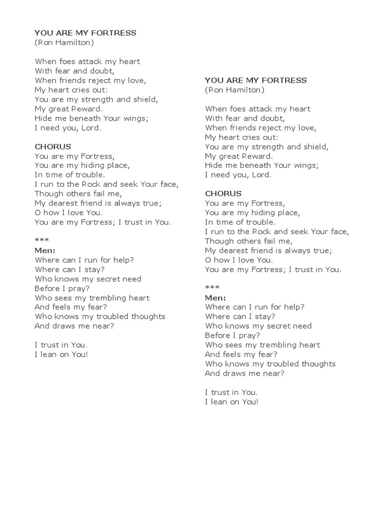 You Are My Fortress