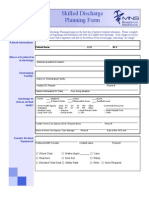 Sample of Skilled Discharge Planning Form - MNS