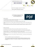 Lesson 13 For Writing Sales Statistics Reports: Tuesday, January 05, 2010