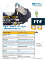 Sterility Testing Sampling Qty