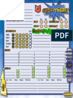 Superpowers Character Sheet