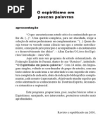 Espiritismo Em Poucas Palavras