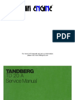 Tandberg TD 20a Service Manual