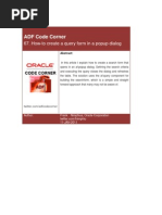 ADF Code Corner: 67. How-To Create A Query Form in A Popup Dialog
