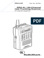 Radio Shack Pro-91 Scanner