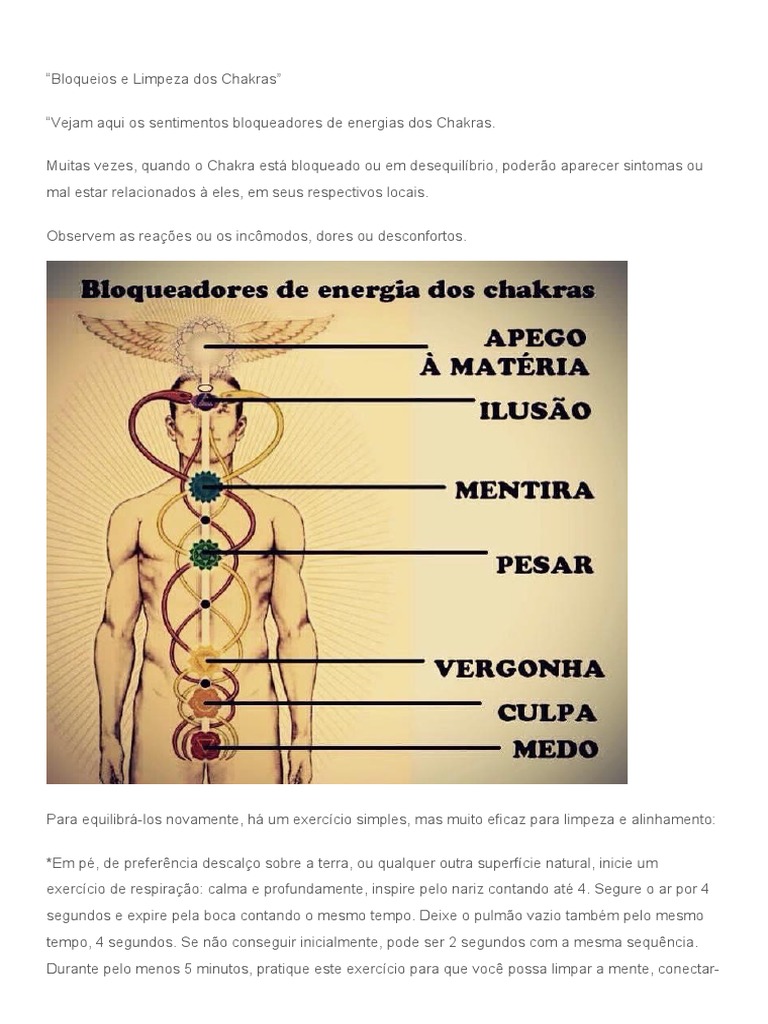 Limpeza e Equilíbrio dos Chakras | PDF