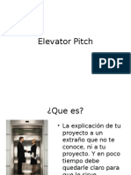 Elevator PitchElevator pitch en español