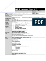 Math 1 Lesson Plan 1 7