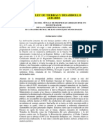 Ley Tierras Desarrollo Agrario