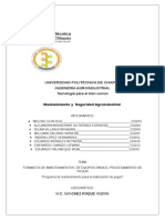 Formatos de Matenimiento