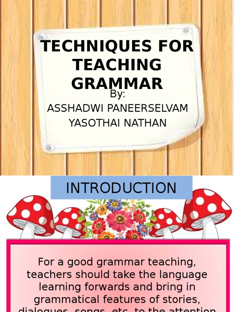 Techniques For Teaching Grammar Download Free Pdf Grammar English