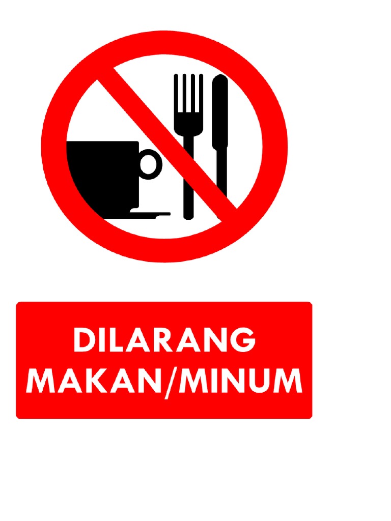 Dilarang Makan Minum