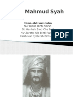 Sultan Mahmud Syah )