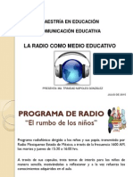 Tarea 7 La Radio Como Medio Educativo