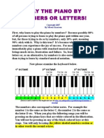 Play the Piano by Numbers or Letters