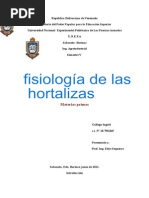 informe fisiología hortalizas