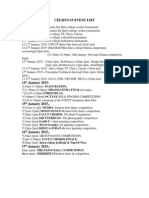 Celsius-Event List PDF