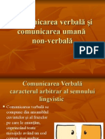 Comunicare Verbala Si Nonverbala