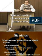 Ch 16 Standard Costing, Variance Analysis, Kaizen Costing