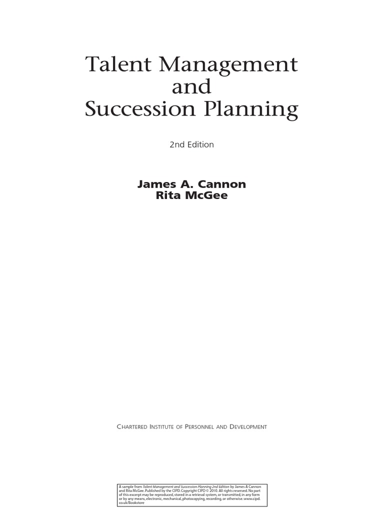 Talent Management & Succession Planning | PDF | Succession Planning