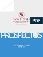 Symbiosis University PG Prospectus 2015 16