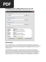 Finding and Listing Processes in C#