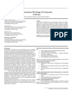 Polymerization Shringkage of Composites