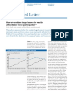 2011 282 - How Do Sudden Large Losses in Wealth Affect Labor Force Participation - French, Benson
