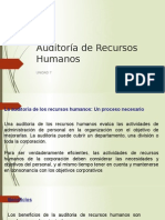 Auditoría de Recursos Humanos
