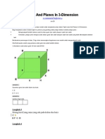 Lines and Planes in 3D