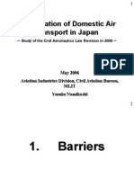 Case Study Japan's Deregulation of Air Trans