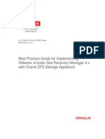 Best Practice Guide For Implementing Vmware Vcenter Site Recovery Manager 4.X With Oracle Zfs Storage Appliance