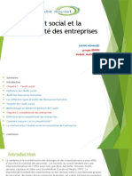 L'Audit Social Et La Compétitivité Des Entreprises