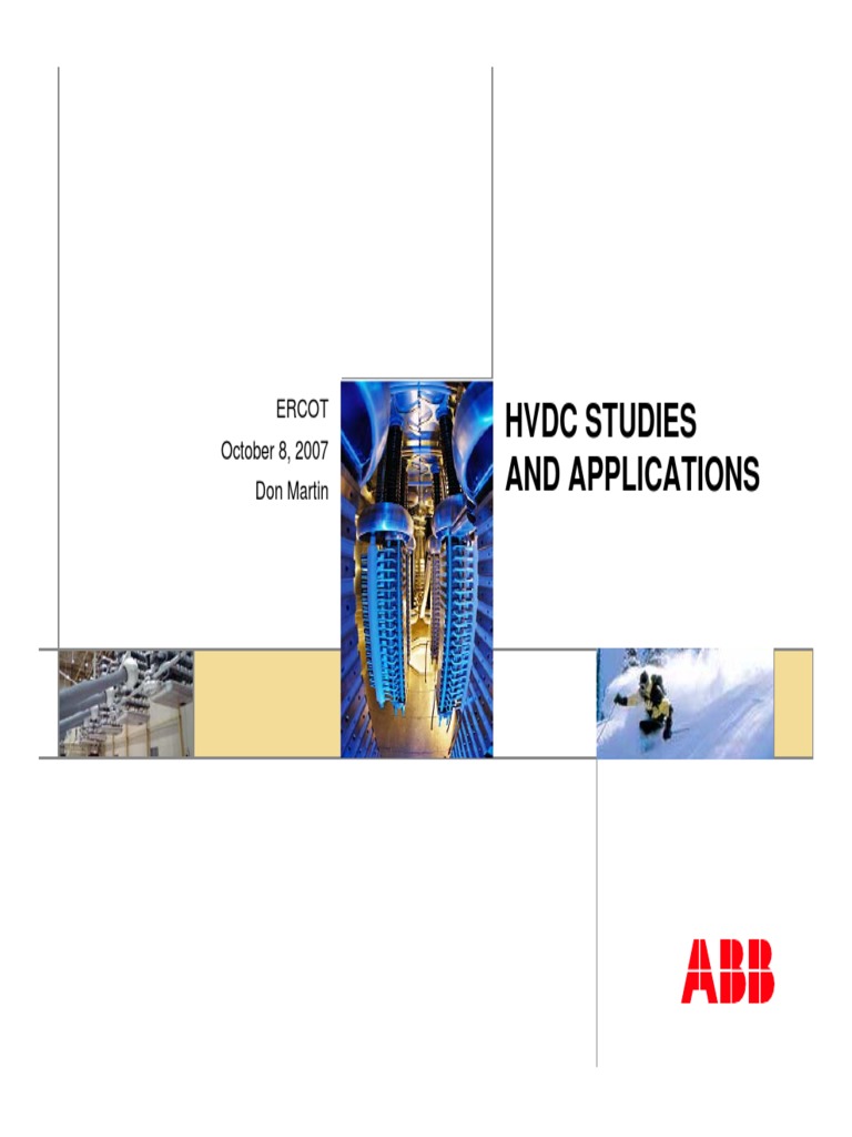 HVDC Tutorial 6 - Studies | PDF | High Voltage Direct Current | Power ...